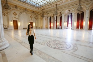 Nadia Comaneci's wedding reception was in this grand ballroom in 1996.